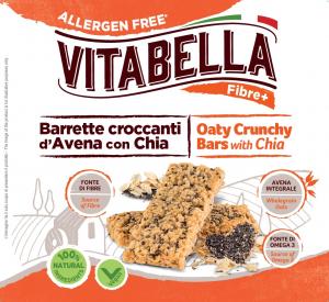 Organic & Allergen Friendly -  Oaty Crunchy Bars with Chia Vitabella